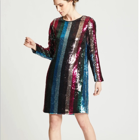 Marie Oliver Dresses & Skirts - Marie Oliver Lexi Rainbow Sequin dress